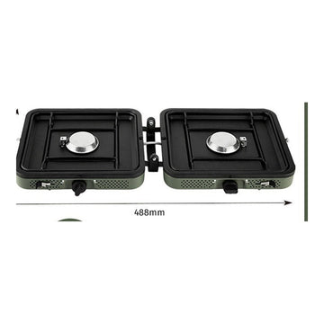 Portable Double Burner Gas Stove